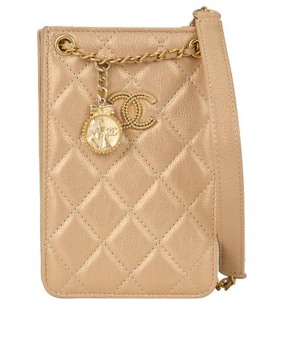 CC Charm Phone Holder Crossbody, front view